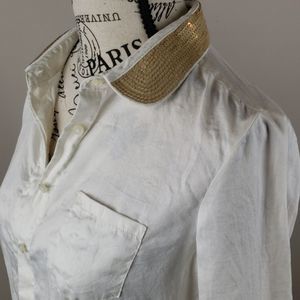 {the Limited} Essential Shirt Gold Sequined Collar